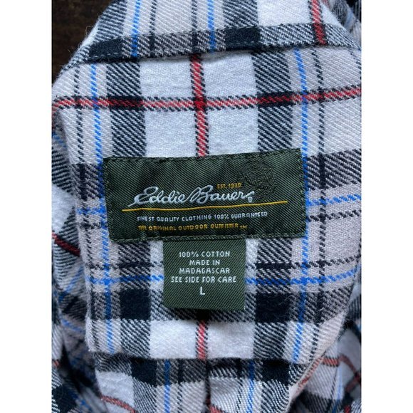 Eddie Bauer Men's Long Sleeve Plaid Button‎ Up Size Large - Picture 2 of 3